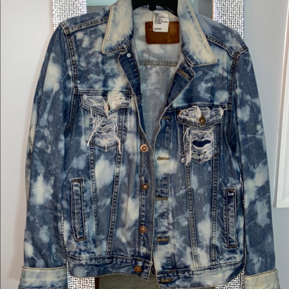 CUSTOM MADE DISTRESSED DENIM JACKET